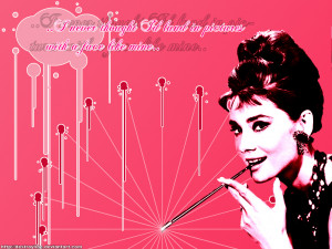 Audrey Hepburn Pink Audrey