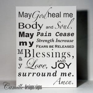 Prayer Quotes For Healing Healing prayer vinyl wall