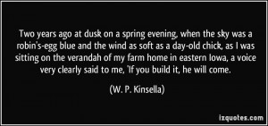 More W. P. Kinsella Quotes