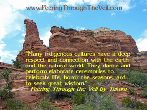 Meditation Quote from Peering Through the Veil by Takara