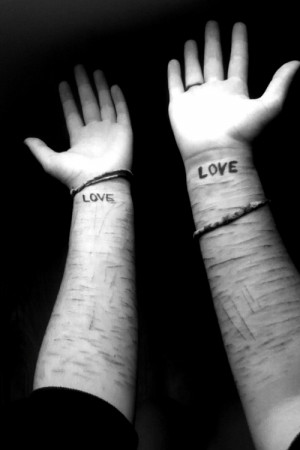 ... love # self harm # cut # cutting # hate # depressed # sad # quotes