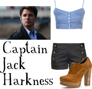 Sexy Captain Jack HarknessButton up shirt, $45Report black high heels ...