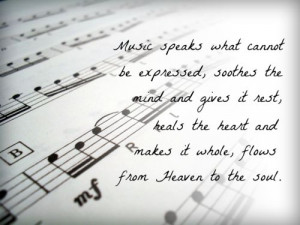 music heals the heart and makes it whole