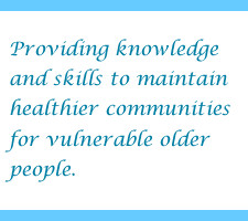 Providing knowledge and skills to maintain healthier communities for ...