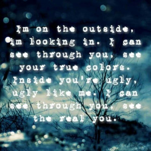 - Staind. The lyrics here are wrong but it's still my favorite song ...
