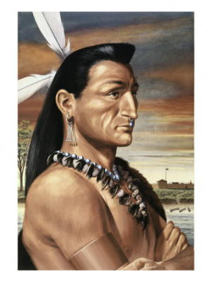 Pontiac, Chief of the Ottawa IndiansGiclee Print
