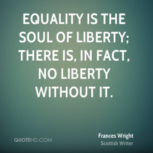 Frances Wright Equality Quotes