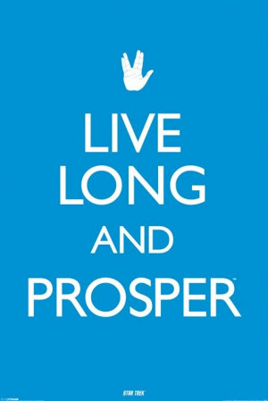 Star Trek Original Series - Live Long And Prosper Poster