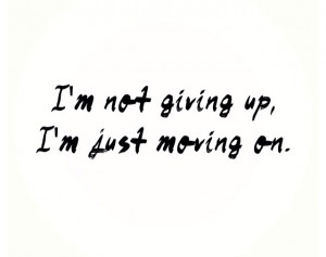 Quote on moving on