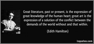 , is the expression of great knowledge of the human heart; great ...