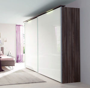 ... -Sliding-Door-Wardrobe-Walnut-Gloss-White-FREE-FITTING-QUOTE