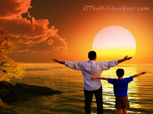 enjoy holiday the father s day wallpaper father and son wallpaper jxhy ...