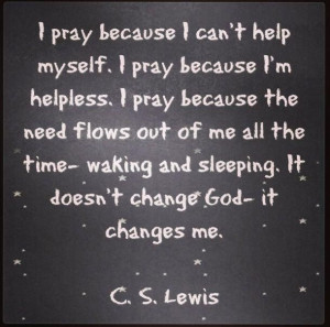 Lewis on prayer