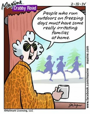 Running in the cold...