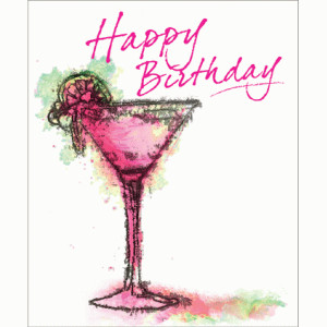 Happy Birthday Pink Cocktail