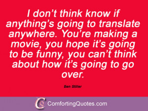 10 Quotes And Sayings By Ben Stiller