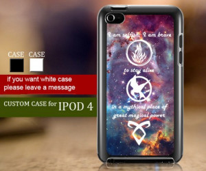 mortal instrument, Divergent, hunger game, quote - iPod 4 Case