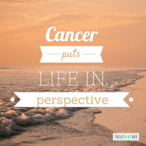 Inspirational quote about cancer http://www.treatmintbox.com