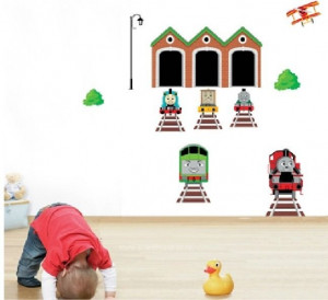 Thomas the Tank Engine Quote Train Wall Decal Sticker Kids Decor DIY
