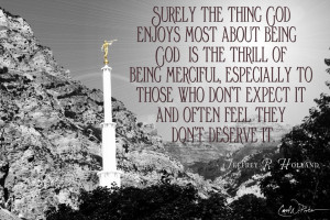 ... being god is the thrill of being merciful especially to those who don