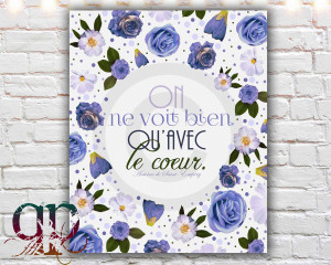 ... print, the little prince, le petit prince, french quote, french saying
