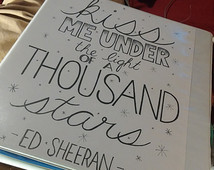 Thinking Out Loud - Ed Sheeran Hand Drawn Typography