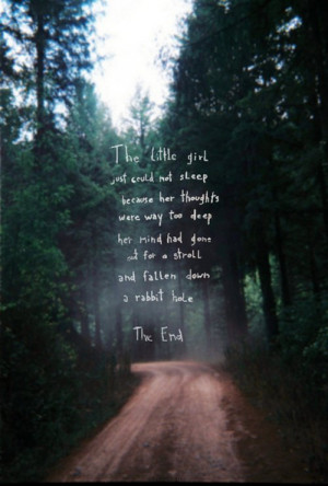 The little girl/ just could not sleep/ because her thoughts/ were way ...