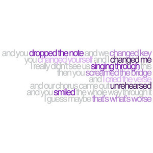 if you wanted a song...mayday parade