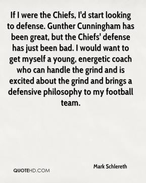 ... to defense gunther cunningham has been great but the chiefs defense