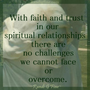 Trusting Spiritual Relationships Picture Quote