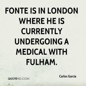 ... is in London where he is currently undergoing a medical with Fulham