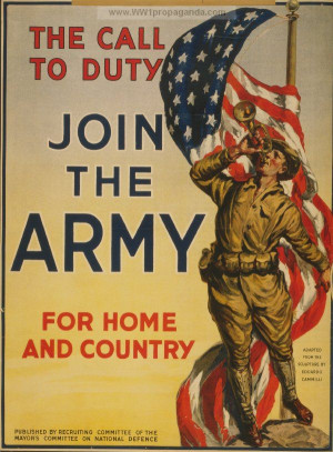 Examples of Propaganda from WW1 | WW1 Army Posters Page 18