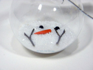 Snowman Watching Snowflakes