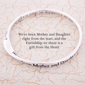 mother and daughter message bangle by lovethelinks ...