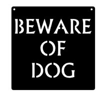 Caution Warning Signs: Beware Of Dog 11x11
