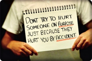 Don't try to hurt someone on PURPOSE because... ecard