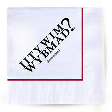 IITYWIMWYBMAD? Cocktail Napkins- Pack of 50 - Funny Bar Pub Drink ...