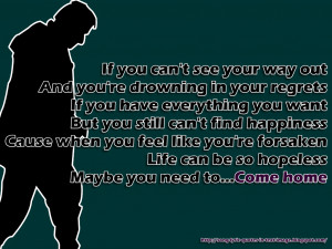 Time To Come Home - Beyonce Knowles Song Lyric Quote in Text Image
