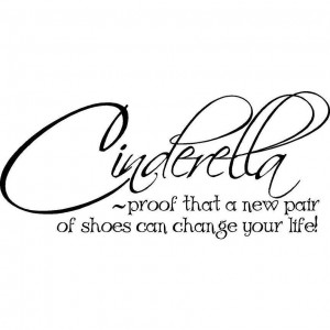 Cinderella Shoes Wall Decal - Photo