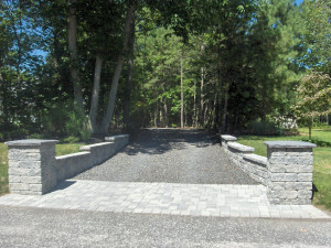 Gravel Driveway With Paver Border