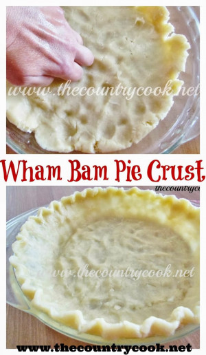 Pie Crust -- wonder if this would work with GF flour? Wham Bam, Recipe ...