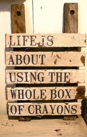 colour your life a beautiful hue--use for 'life metaphors' with poetry
