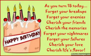 18th birthday wishes for son or daughter eighteenth birthday ...