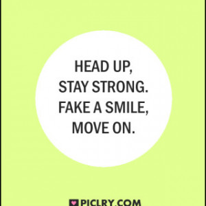 Head up stay strong quote picture