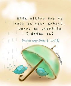 Umbrella quote and illustration via www.Facebook.com ...