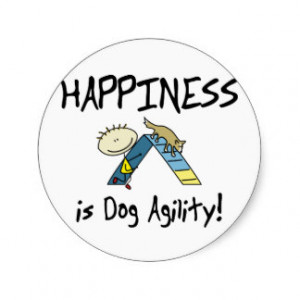 Happiness Dog Agility Stickers