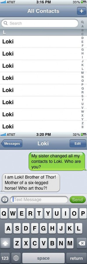 Funny Thor And Loki Ics Draw