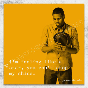 Jason Derulo quote square wall art