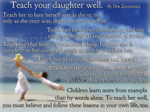teach your daughter well by doe zantamata teach her to love herself ...