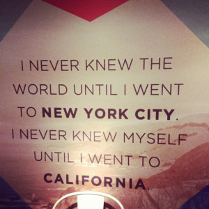cali, california, life, new york, nyc, quote